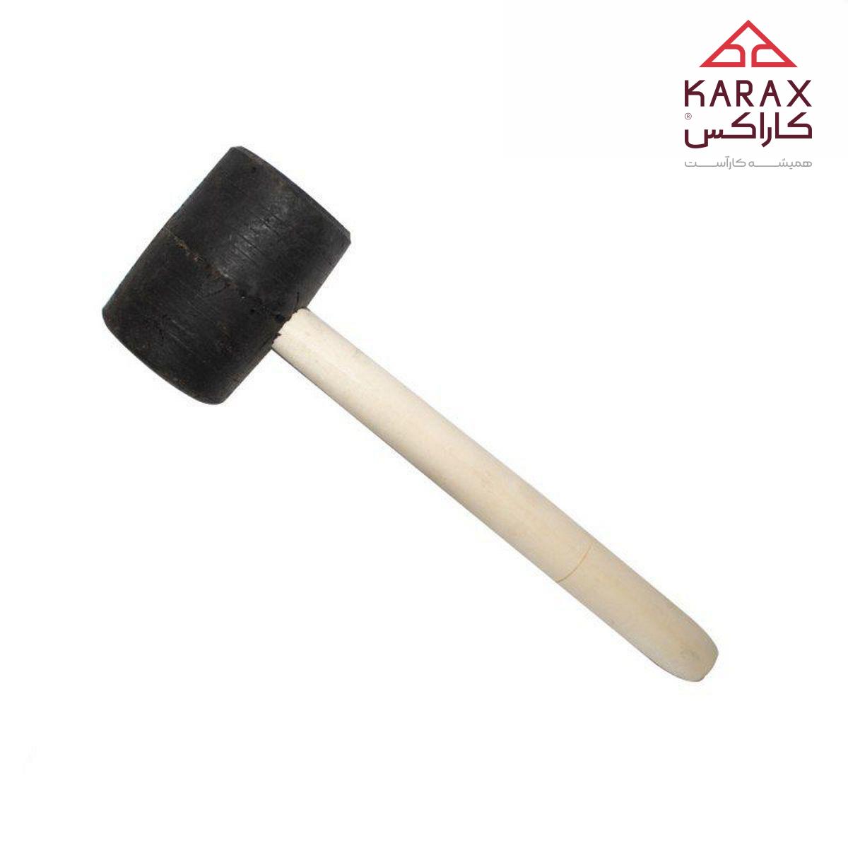 چکش لاستیکى دسته چوبى بزرگ